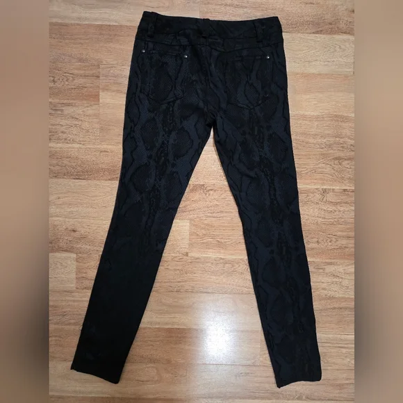 Alice + Olivia Andrew Snake Design Slim Pants Size 2 - Picture 7 of 10